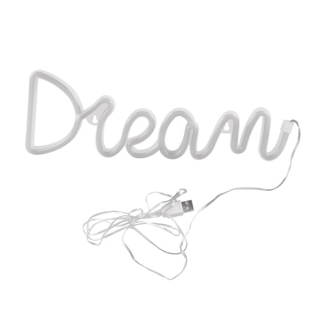 Dekorativní LED lampa na baterie 3W White Neon Sanico Goldlux