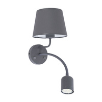 Nástěnné svítidlo MAJA GRAY stínidlo Graphite classic E27+GU10 2536 TK Lighting