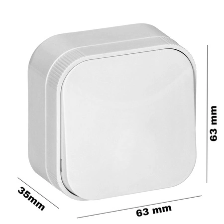 ToDo Switch Switch JEDNOPÓLOVÝ Povrchová montáž IP20 ORNO BÍLÁ