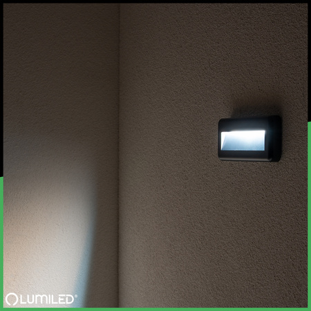 Venkovní zahradní schodišťová nástěnná lampa CCT 3000-6500K LED 4W IP65 VIREO LUMILED