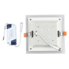 Zapuštěný LED panel 12W 4000K Čtvercový FLICKER FREE VT-1202G V-TAC