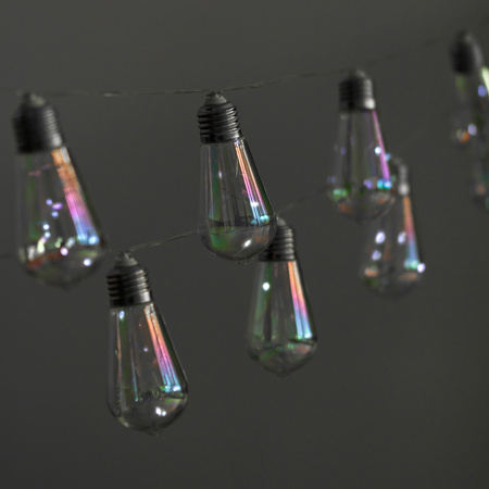 Solární zahrada Girland 20x LED světelný řetěz Dekorativní koule 5,8 m Studená