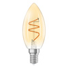 Dekorativní LED žárovka B35 svíčka E14 3,5W = 28W 300lm 2200K teplá bílá CRI90 300° Amber Filament Dimmable Vintage 1906 Osram