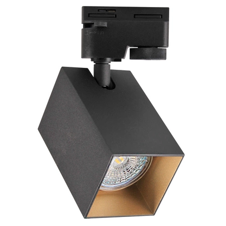 GU10 Black+Gold kolejnicové světlo pro přípojnice Square POLUX