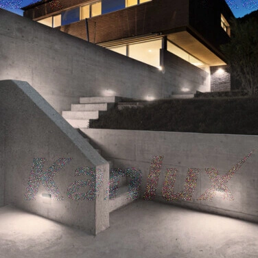 LED fasádní svítidlo 4W 100lm 4000lm Neutrální IP54 Čtvercová povrchová montáž antracitová DULI KANLUX