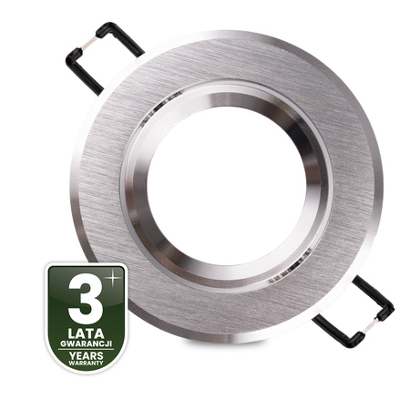 Halogenové stropní svítidlo pod omítku Kulaté pohyblivé svítidlo GU10 MR16 Silver TRIAM LUMILED