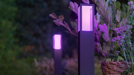 Venkovní lampa Philips HUE Impress Post Lantern 17432/30/P7 77cm