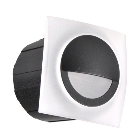 LED zahradní svítidlo pro zapuštěnou montáž na schodiště 3W 40lm IP44 4000K černá Q5 GOLDLUX (Polux)