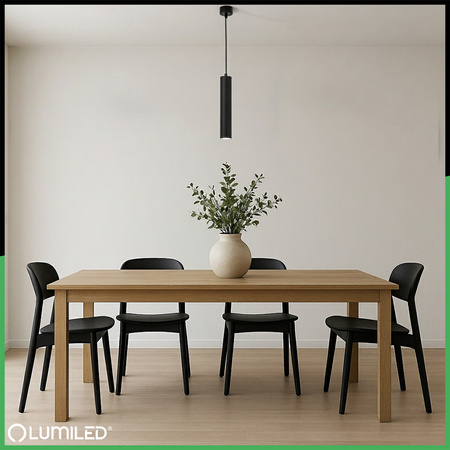 Stropní závěsné svítidlo 29cm Reflektor GU10 LED SOPLO Black LUMILED