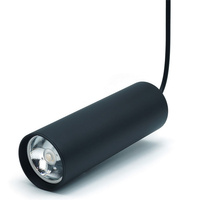 Stropní závěsná lampa 1xGU10 CIRUS SLIM převislá trubka černá 27cm