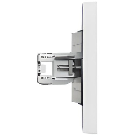 Dvojitá počítačová zásuvka Asphora 2x RJ45 bílá