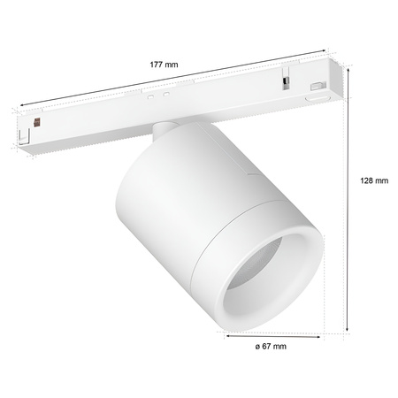LED Perifo White 5,3W CCT RGB Philips HUE Bluetooth track light