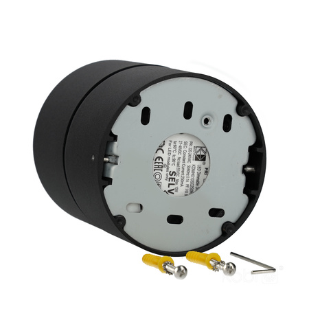 Stropní svítidlo LED 10,5W 680lm 3000K Warm Dimmable CRI90 Black Lahti Kobi