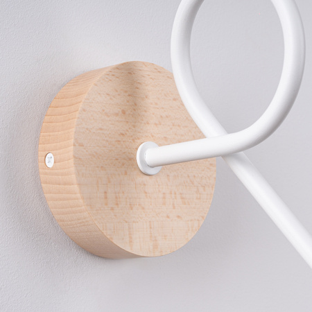 Nástěnné svítidlo E27 Natural Wood White Ember Peach Puff SL.1473 Sollux