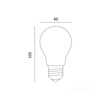 LED žárovka E27 Ball 7W 780lm 3000K Warm 360° Filament Line Kobi