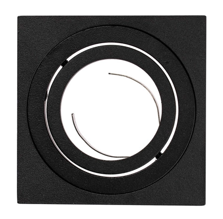 Přisazené HALOGENOVÉ Movable GU10 Square Black Fixture 84mm