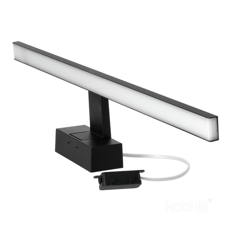 Zahradní venkovní nástěnná LED lampa 12W 840lm 4000K neutrální bílá IP44 Black Lumireflect Kobi