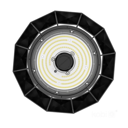 Průmyslové svítidlo LED High Bay 200W 36000lm 4000K Neutral Black IP65 IK09 Anica Pro Kobi