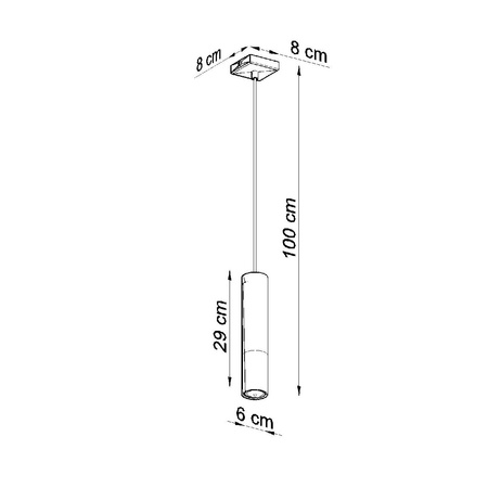 LOOPEZ 1 GU10 Závěsné stropní svítidlo Elegant Black Chrome SOLLUX