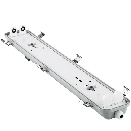 Hermetické Prachotěsné svítidlo 2x T8, G13 IP65 150cm + LED Trubice 25W 4000K LUMILED