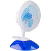 Stolní ventilátor Cirkulátor vzduchu Stojací stolní ventilátor 31cm 13W bílo-modrý + klip