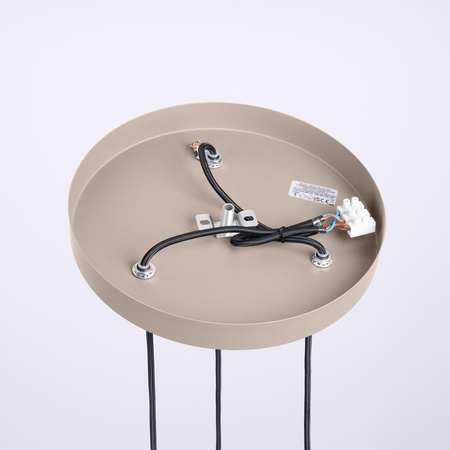 Stropní závěsné svítidlo 3x G9 Round Beige Modern Matte Halo Sollux