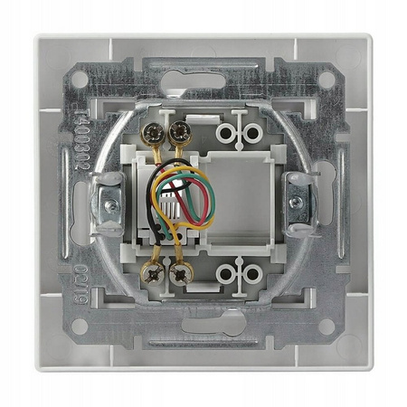 RJ11 telefonní zásuvka s rámečkem Bílá SCHNEIDER ASFORA