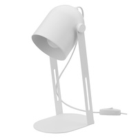 DAVIS WHITE White Modern E27 5189 TK Lighting Stolní lampa na noční stolek