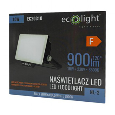 Reflektor LED Halogen 10W 6500K 900lm IP65 Ecolight