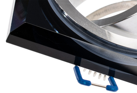 Skleněné Halogenová Podhledové svítidlo GU10, MR16 Nastavitelná Čtvercová Černá ARIAN LUMILED