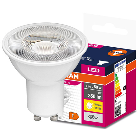 LED PAR16 reflektor GU10 4,5W = 50W 350lm 3000K teplá bílá 36° VALUE Osram