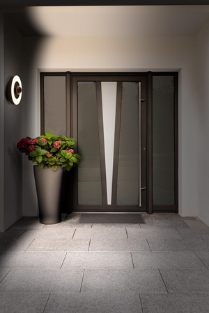 LED zahradní stropní svítidlo 22W 3000K Teplá bílá IP44 SMART+ s WiFi kamerou s pohybovým a soumrakovým senzorem. stmívatelné LEDVANCE