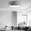 Stropní svítidlo Plafond KANTOOR GRAY Round 52cm White-Grey 15W 4xE27 1566 TK Lighting