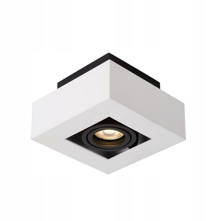 Halogenová výbojka s reflektorem pro povrchovou montáž Spot GU10 Square Movable White Black Nemo Masterled