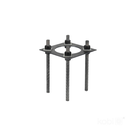 SG 3m Fi 60mm Black Kobi skládací venkovní osvětlovací stožár