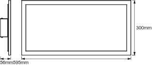 LED panel 28W RGB SMART+ WIFI PLANON PLUS 600X300 LEDVANCE