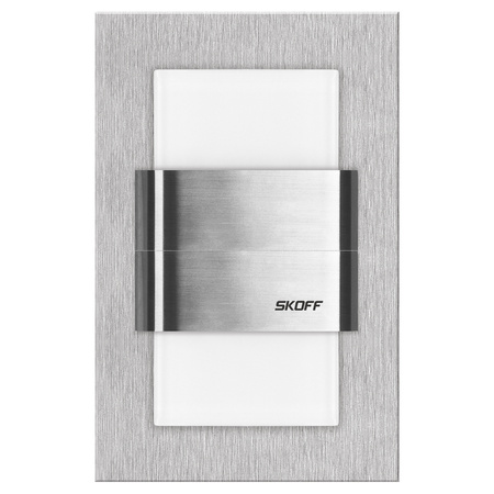 LED svítidlo na schodiště 1.6W 6500K 10V DC IP20 Cut Inox DUO TANGO Skoff