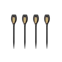 LED zahradní lampa Bodové světlo Solární bodec 1W 2200K IP44 Flame Effect 4 kusy VT-724 V-TAC