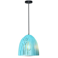 E27 Geometrická modrá závěsná lampa CONE PRISM D:25x27mm VT-7255 V-TAC