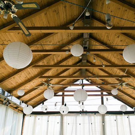 Solární LED venkovní lampa, Lampion Origami 30 cm FELISI LUMILED