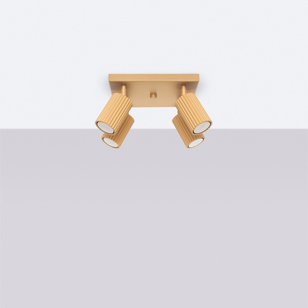 Bodové reflektorové stropní svítidlo Tuba 4x GU10 Gold Carbon Deep Space SL.1564 Sollux