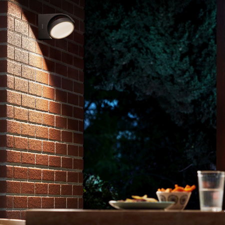 Zahradní lampa LED nástěnná lampa MIMOZA myGarden 7W 2700K IP44 pohyblivá antracitová PHILIPS