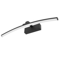 Lampa nad zrcadlem LED nástěnné svítidlo Koupelna IP44 12W Černá 50cm TERRA