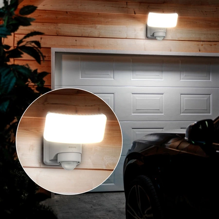 Solární reflektor LED 6W 1000lm 5000K IP44 se senzorem pohybu a soumraku Tylus Ultra Efficient White Philips