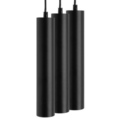 Stropní závěsné svítidlo 29cm Reflektor 3x GU10 LED SOPLO Black LUMILED