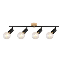 Bodové stropní svítidlo 4x E27 Black Industrial Pablo 3979 Rabalux