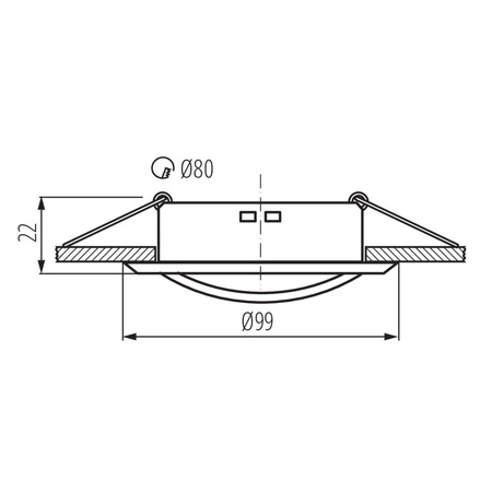 LED GU5.3 GU10 Kruhové černé halogenové bodové svítidlo Alor Kanlux s nastavitelnou výškou pod omítku