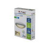 LED nástěnné svítidlo 10W 4000K IP65 oválné bílé VT-811 V-TAC