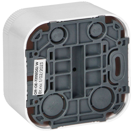 Jednoduchá Povrchová Schuko Zásuvka 2P+E Bílá TODO ORNO