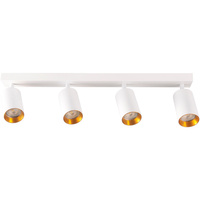 Páskové svítidlo Stropní a nástěnné LED svítidlo 4 x GU10 MARIBEL White GOLDLUX (Polux)